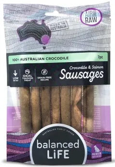 Crocodile and Salmon Gourmet Sausage